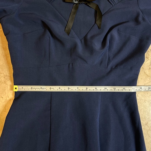 NWT Stop Staring 30s Style Navy Pin Up Dress Size Medium - Picture 9 of 15